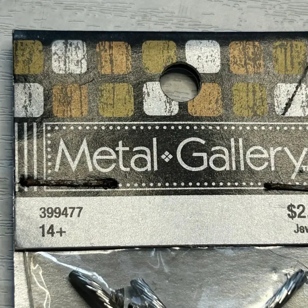 Metal Gallery Spacer Bead Lot Silver Copper Gunmetal NOS